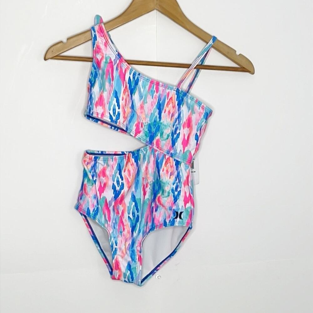 Girls Hurley 1 Piece Swim Suit Size Medium